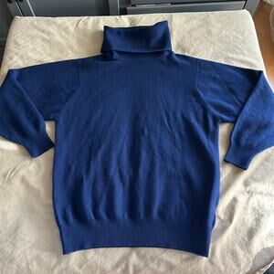 King Deer blue 100% cashmere sweater King Deer turtleneck size medium